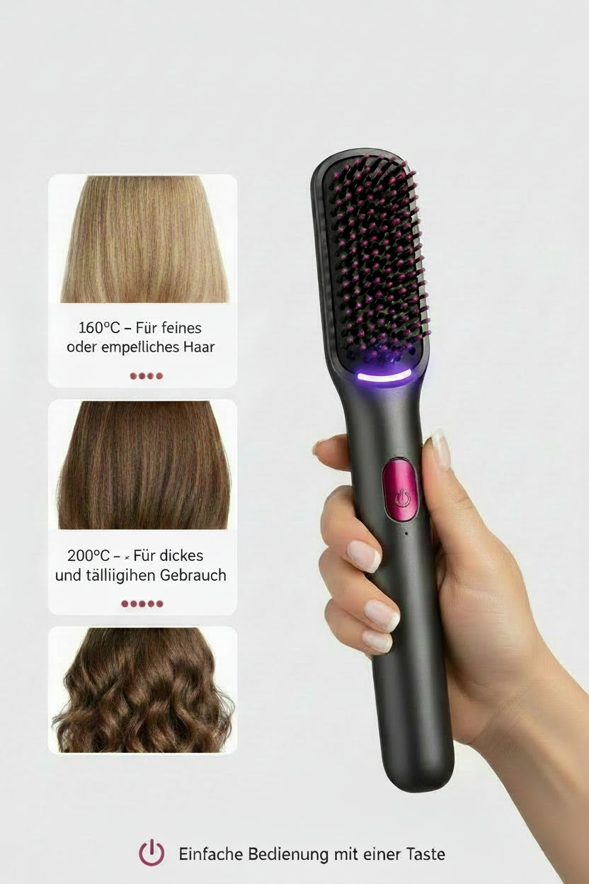 FineHeat™ 3 – Kabellose Stylingbürste für Salonfinish