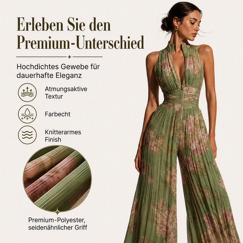 LunaFlow™ Weitbeiniger Plissee‑Einteiler