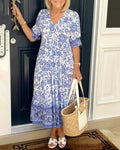 Marvella™ Damen V‑Ausschnitt Boho‑Kleid  Neuer Trendstil & Sommerlook