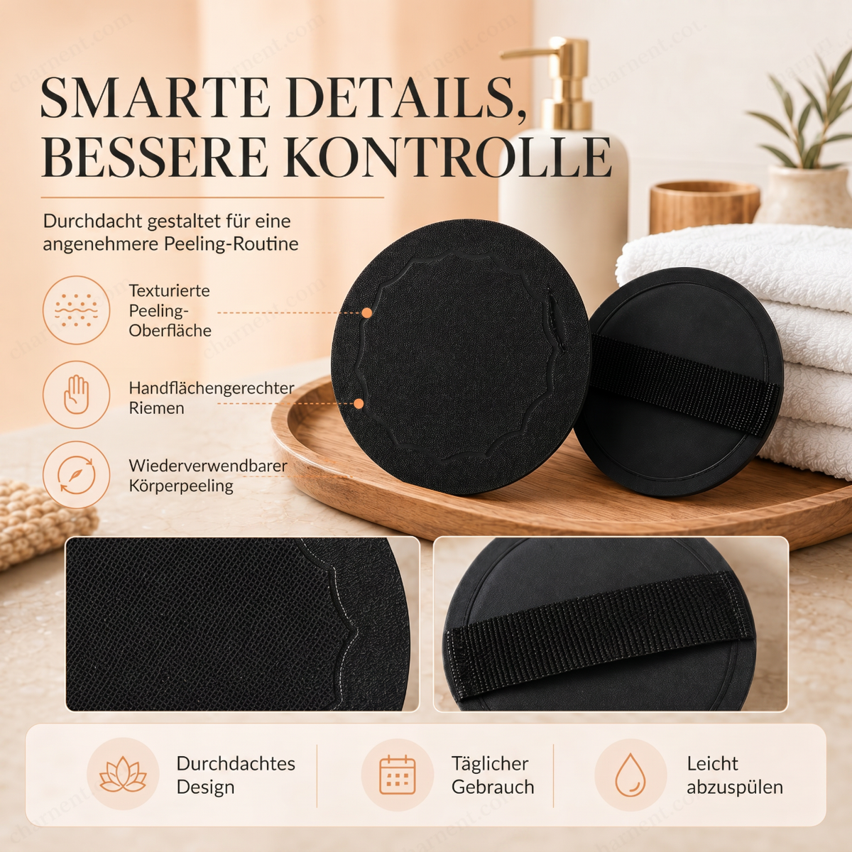 Wiederverwendbare Peeling‑Pads™