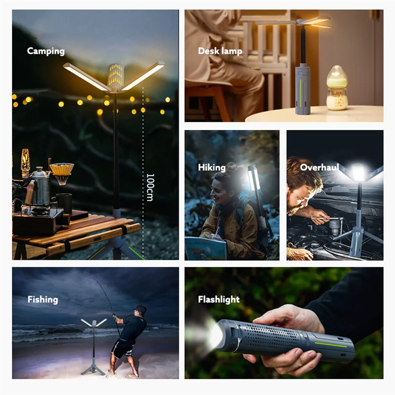 LumiGlow™ Campinglampe - Ultrahelle tragbare Outdoor-LED-Leuchte