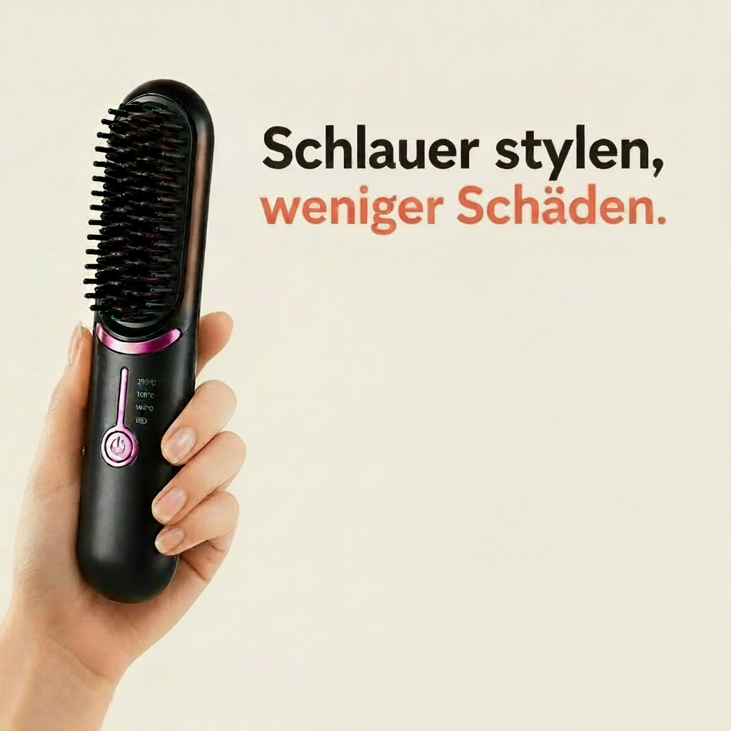 FineHeat™ 3 – Kabellose Stylingbürste für Salonfinish
