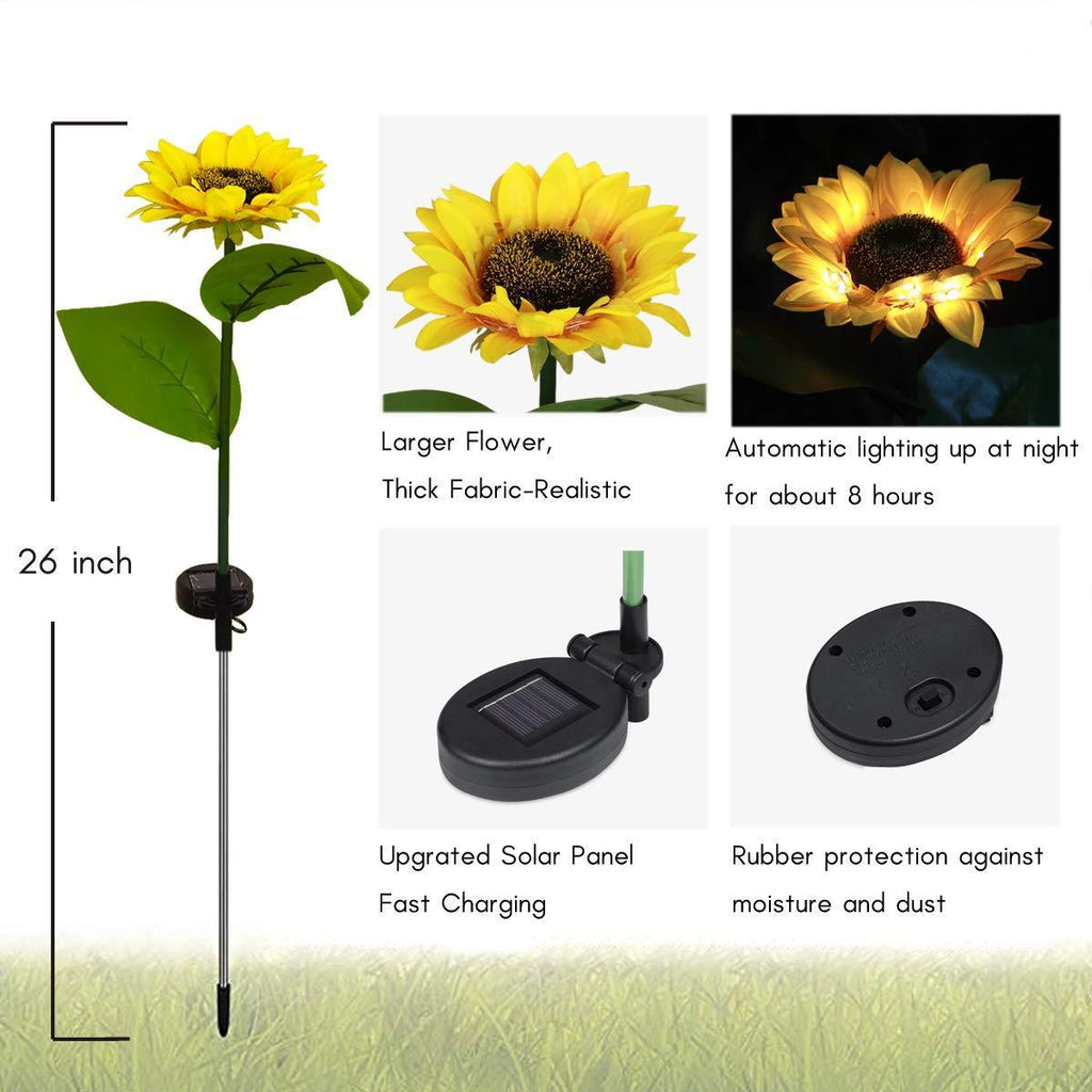 Wasserdichte Solar-Sonnenblumenleuchten™