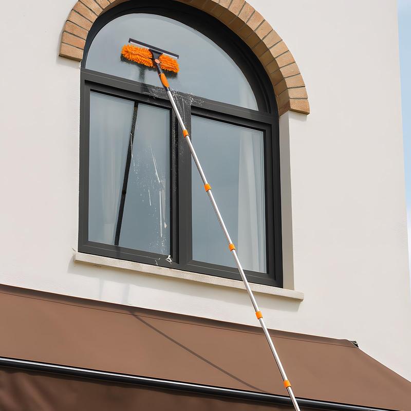2‑in‑1 Fensterabzieher mit Verlängerungsstange