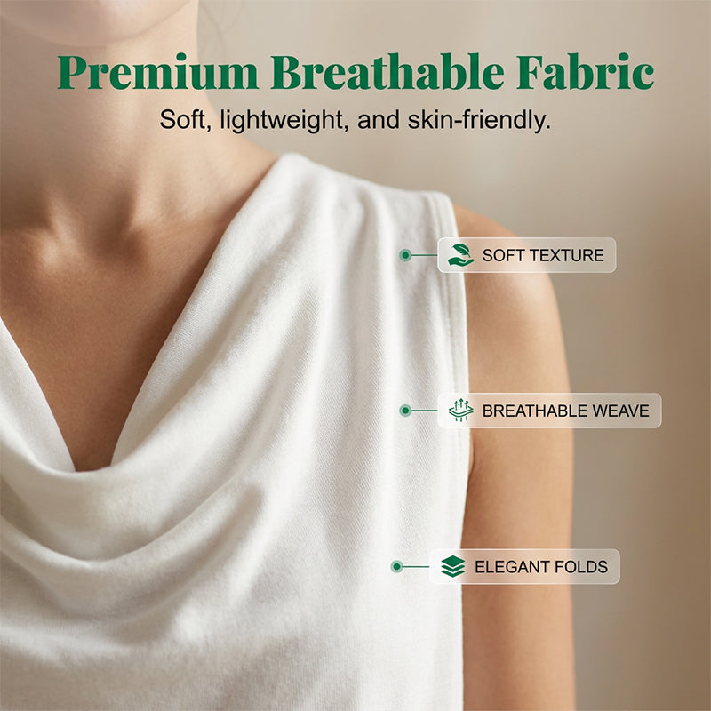 Marena™ | Soft‑Drape Cowl Maxi Dress