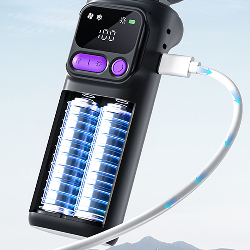 Tragbarer Kühlventilator mit Eiskompressionsplatte