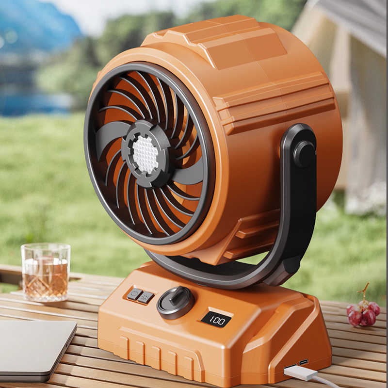 100‑Stufen Camping‑Ventilator – Turbo‑Power, LED‑Licht & XXL‑Akku für überall!