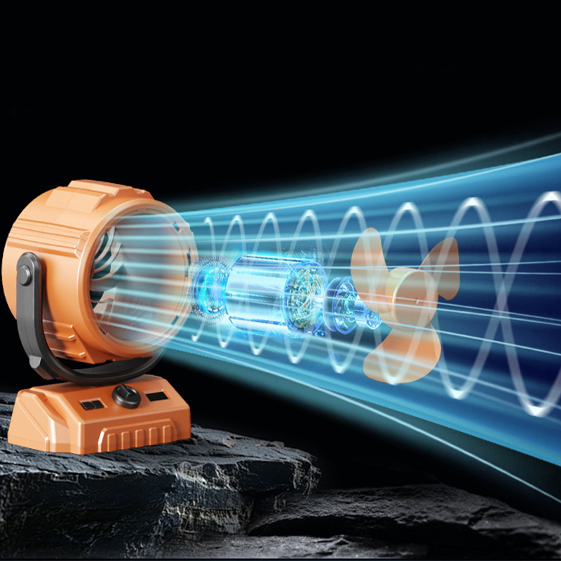 100‑Stufen Camping‑Ventilator – Turbo‑Power, LED‑Licht & XXL‑Akku für überall!
