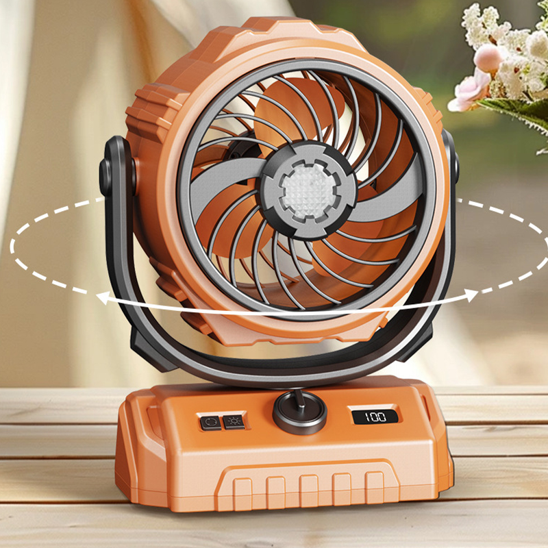 100‑Stufen Camping‑Ventilator – Turbo‑Power, LED‑Licht & XXL‑Akku für überall!