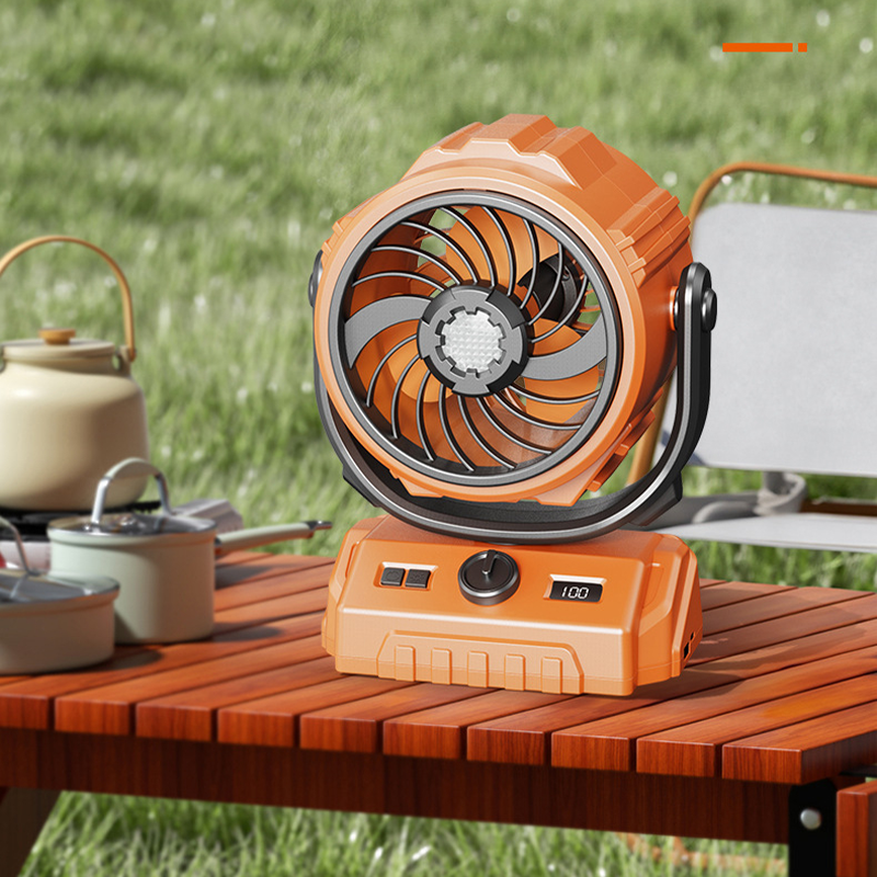 100‑Stufen Camping‑Ventilator – Turbo‑Power, LED‑Licht & XXL‑Akku für überall!