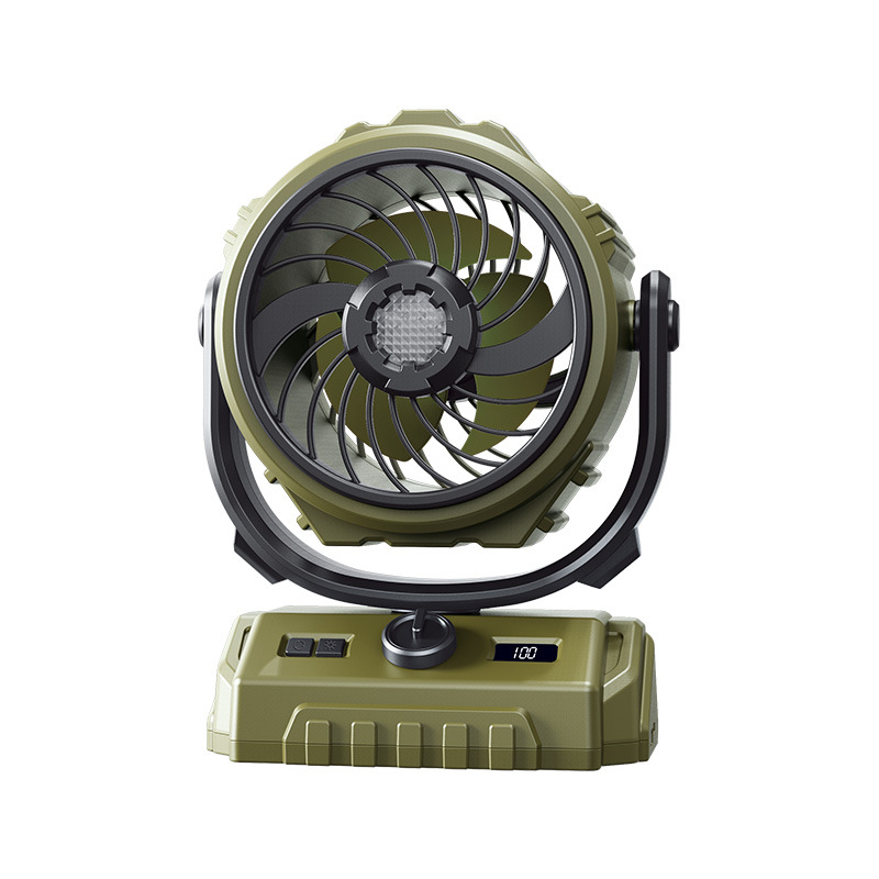 100‑Stufen Camping‑Ventilator – Turbo‑Power, LED‑Licht & XXL‑Akku für überall!