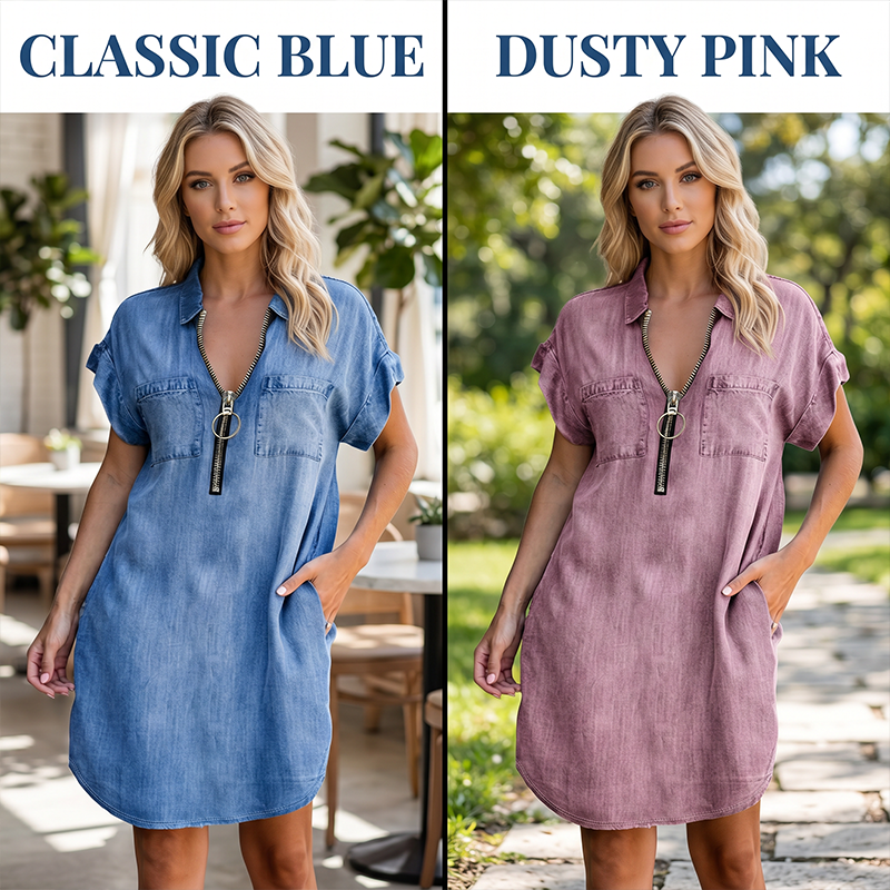 Denim Ease™ – Das lässige Jeanskleid für jeden Tag