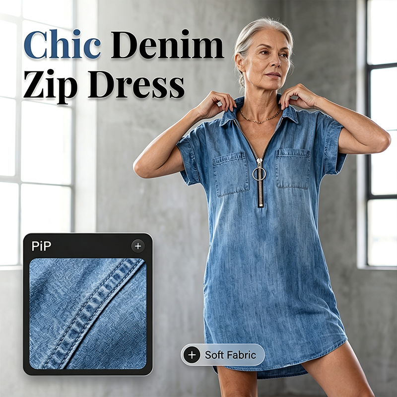 Denim Ease™ – Das lässige Jeanskleid für jeden Tag
