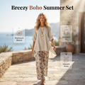 Elina™ – Leichtes Baumwoll‑Leinen Zweiteiler‑Set für den Sommer