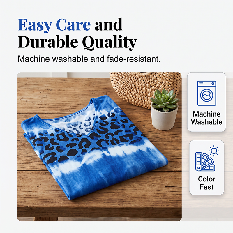Leopard Tie‑Dye Kleid™ – Lässige Sommer‑Eleganz