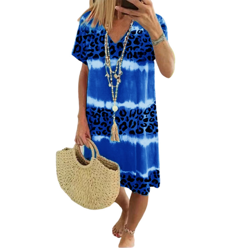 Leopard Tie‑Dye Kleid™ – Lässige Sommer‑Eleganz