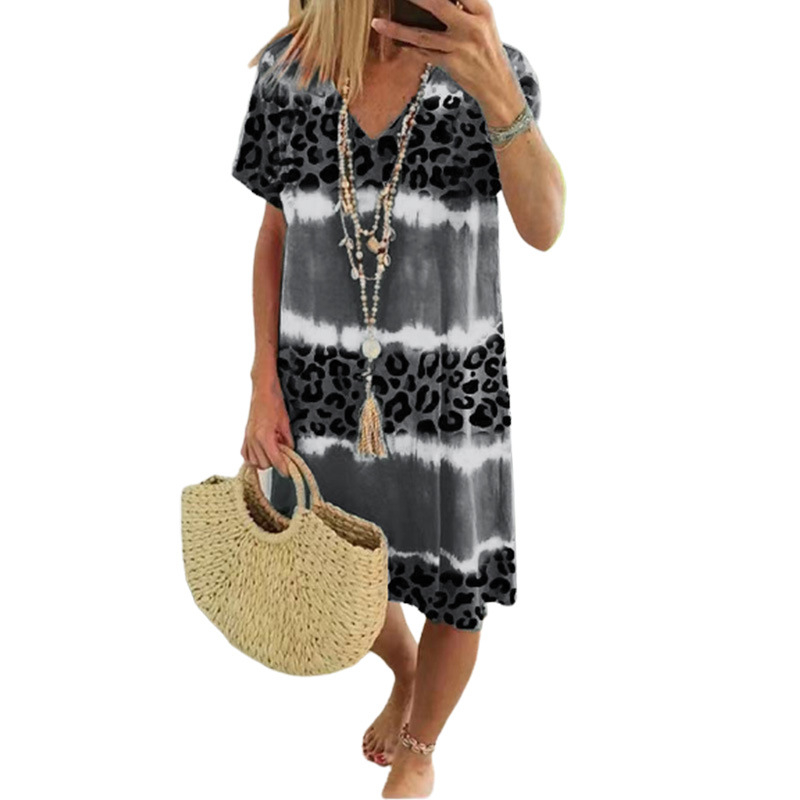 Leopard Tie‑Dye Kleid™ – Lässige Sommer‑Eleganz
