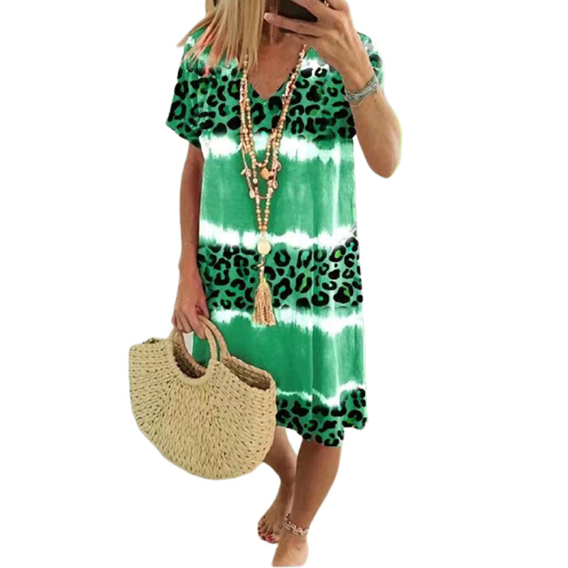Leopard Tie‑Dye Kleid™ – Lässige Sommer‑Eleganz