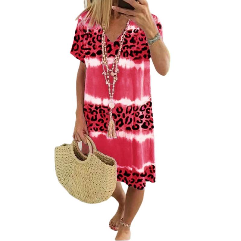 Leopard Tie‑Dye Kleid™ – Lässige Sommer‑Eleganz