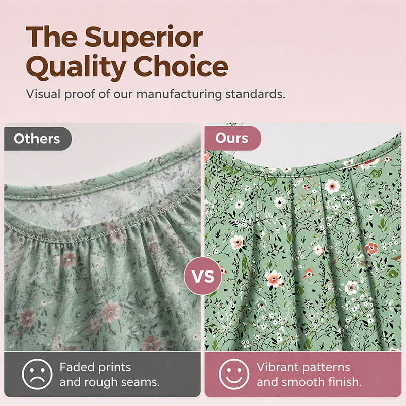 Floral Round‑Neck Top™ – Sommerlich, leicht & super feminin