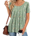 Floral Round‑Neck Top™ – Sommerlich, leicht & super feminin